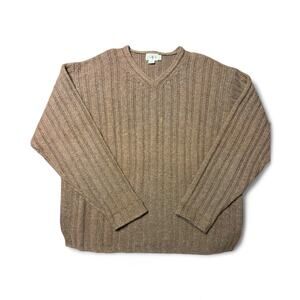 J. Crew Mocha Brown 100% Wool Men's Vintage Sweater XL